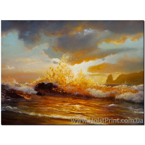 Картины море, Морской пейзаж, ART: MOR888007, , 168.00 грн., MOR888007, , Морской пейзаж картины